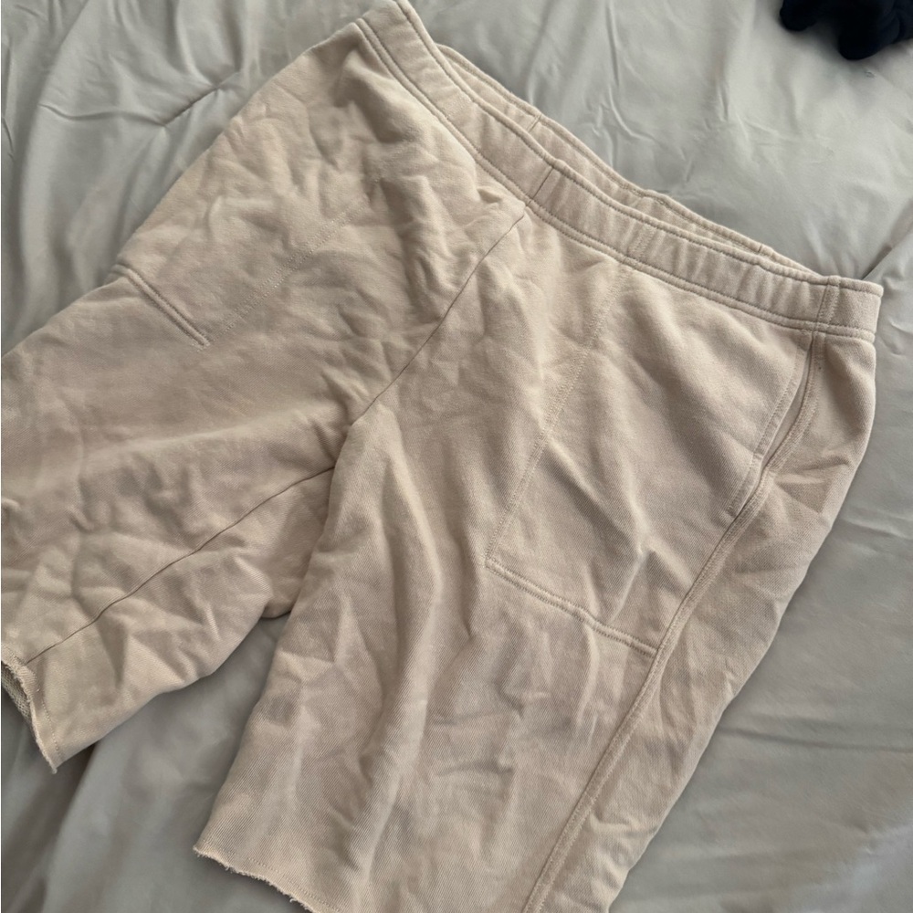 Aerie Cream Bike Shorts